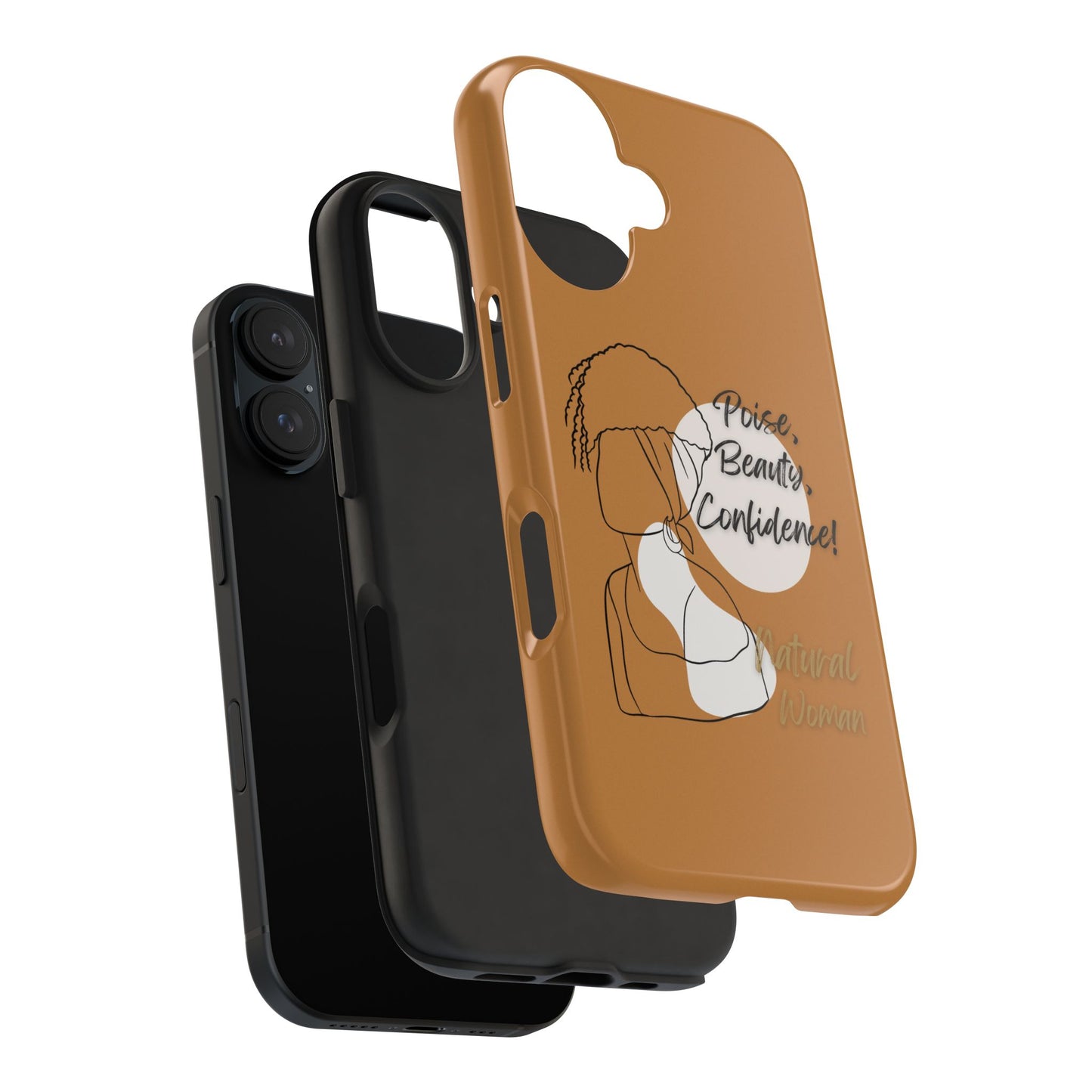 Natural woman Puff (BL)Tough Phone Cases LIGHT BROWN