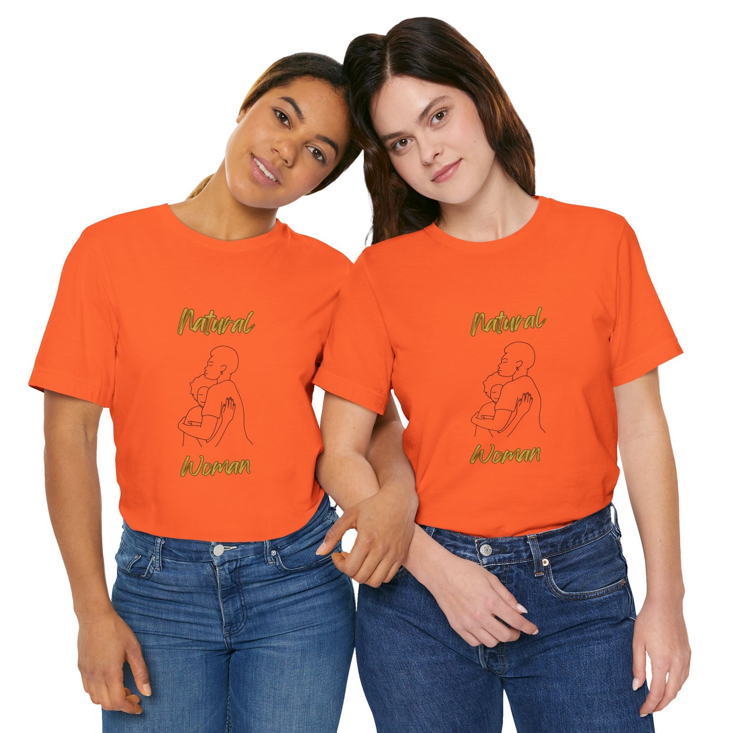 Natural Woman Safe With Momma (BL) Short Sleeve T-Shirt
