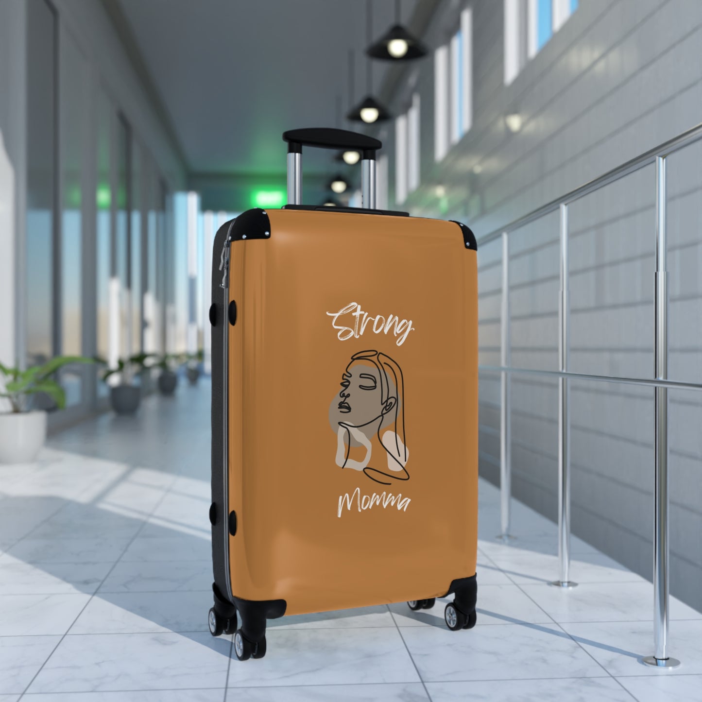 Strong Momma (WL) Luggage Bags LIGHT BROWN