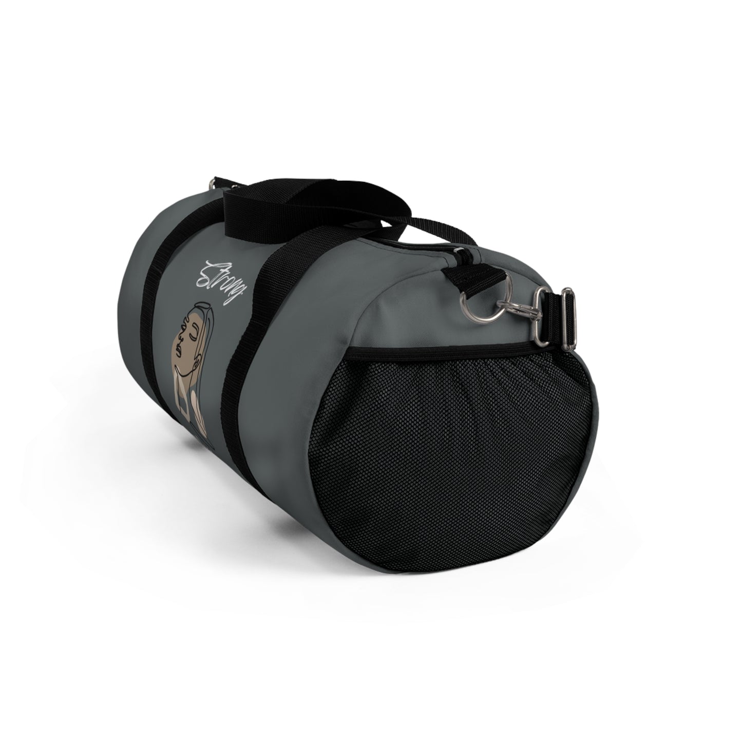 Strong Momma (WL) Duffel Bag DARK GREY