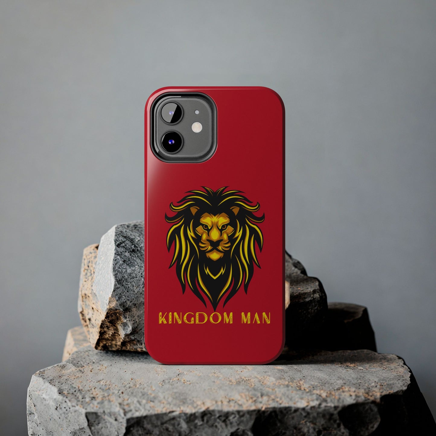 KIngdom Man (Gold Label) Tough Phone Cases DARK RED