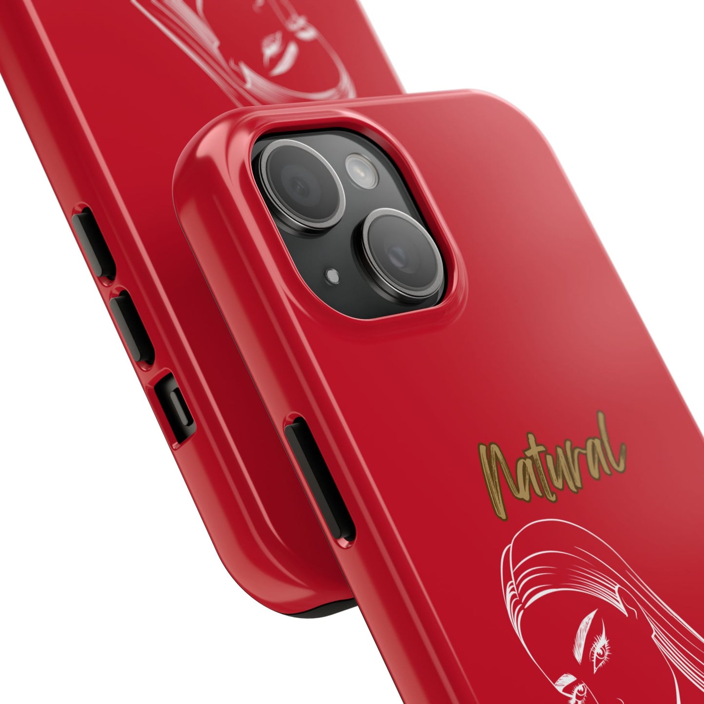 Natural Woman The Stare (WL)Tough Phone Cases DARK RED