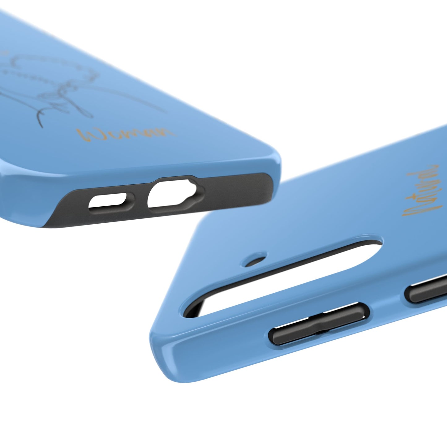 Natural Woman Twin Puffs (BL)Tough Phone Cases LIGHT BLUE
