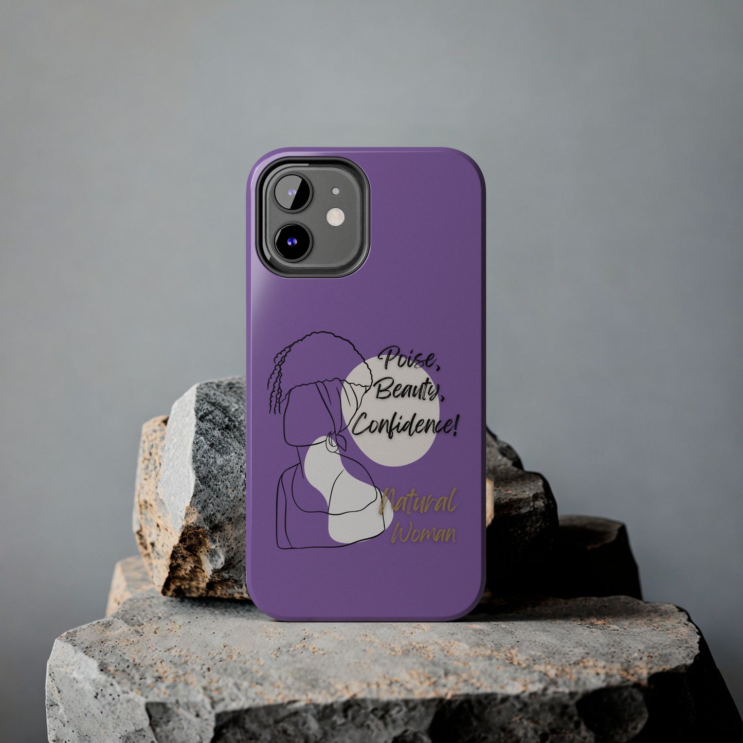 Natural Woman Puff (BL)Tough Phone Cases LIGHT PURPLE