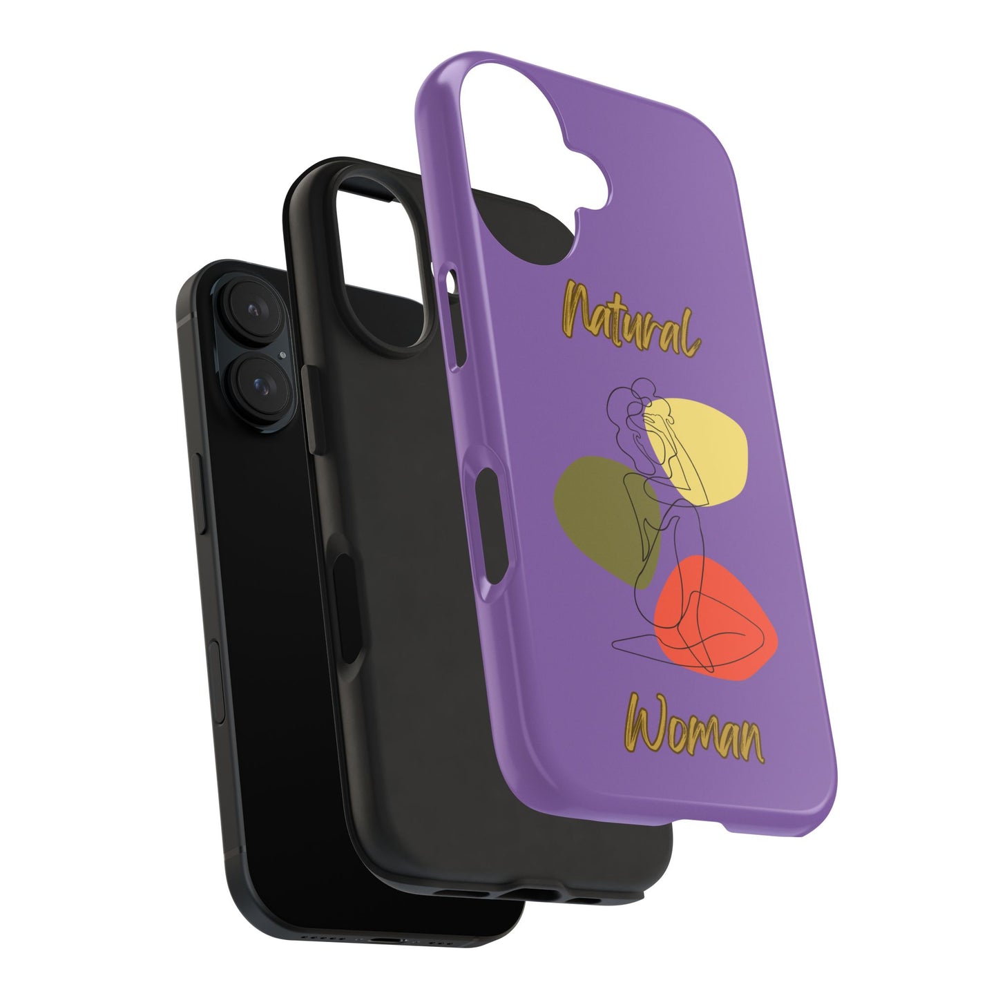 Natural Woman Colorful Pose (BL)Tough Phone Cases LIGHT PURPLE