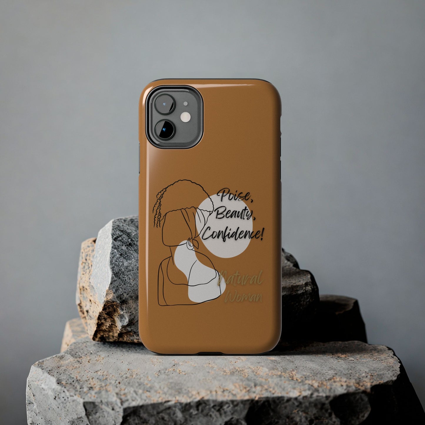 Natural woman Puff (BL)Tough Phone Cases LIGHT BROWN