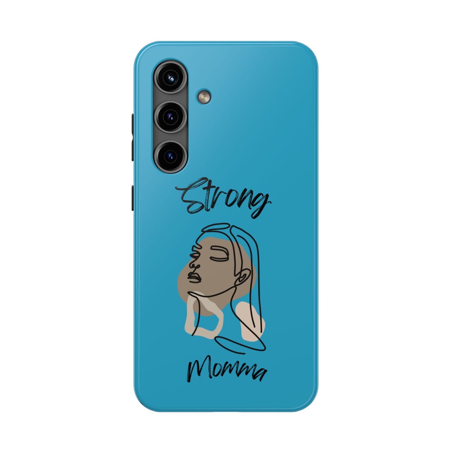 STRONG MOMMA Samsung Galaxy Tough Phone Cases (BL) Turquoise