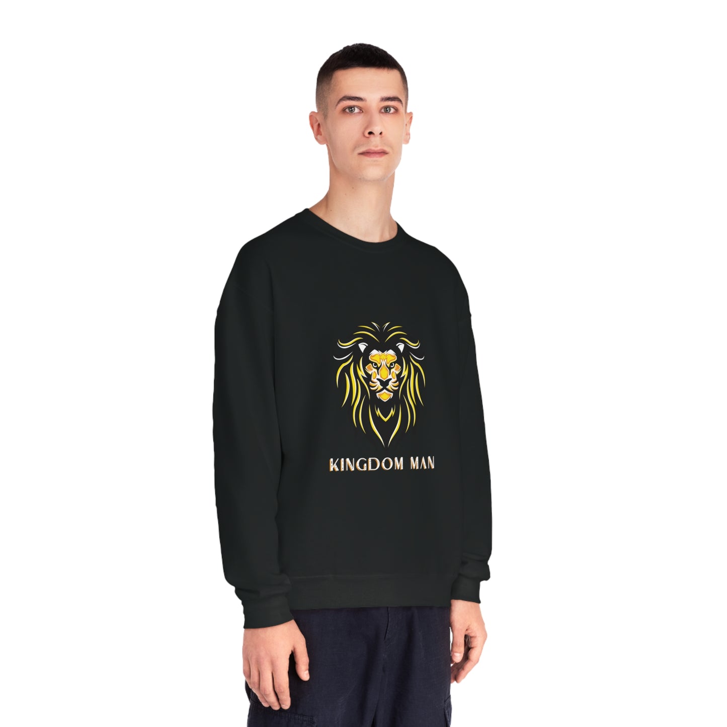 Kingdom Man (White/Gold) Crewneck Sweatshirt