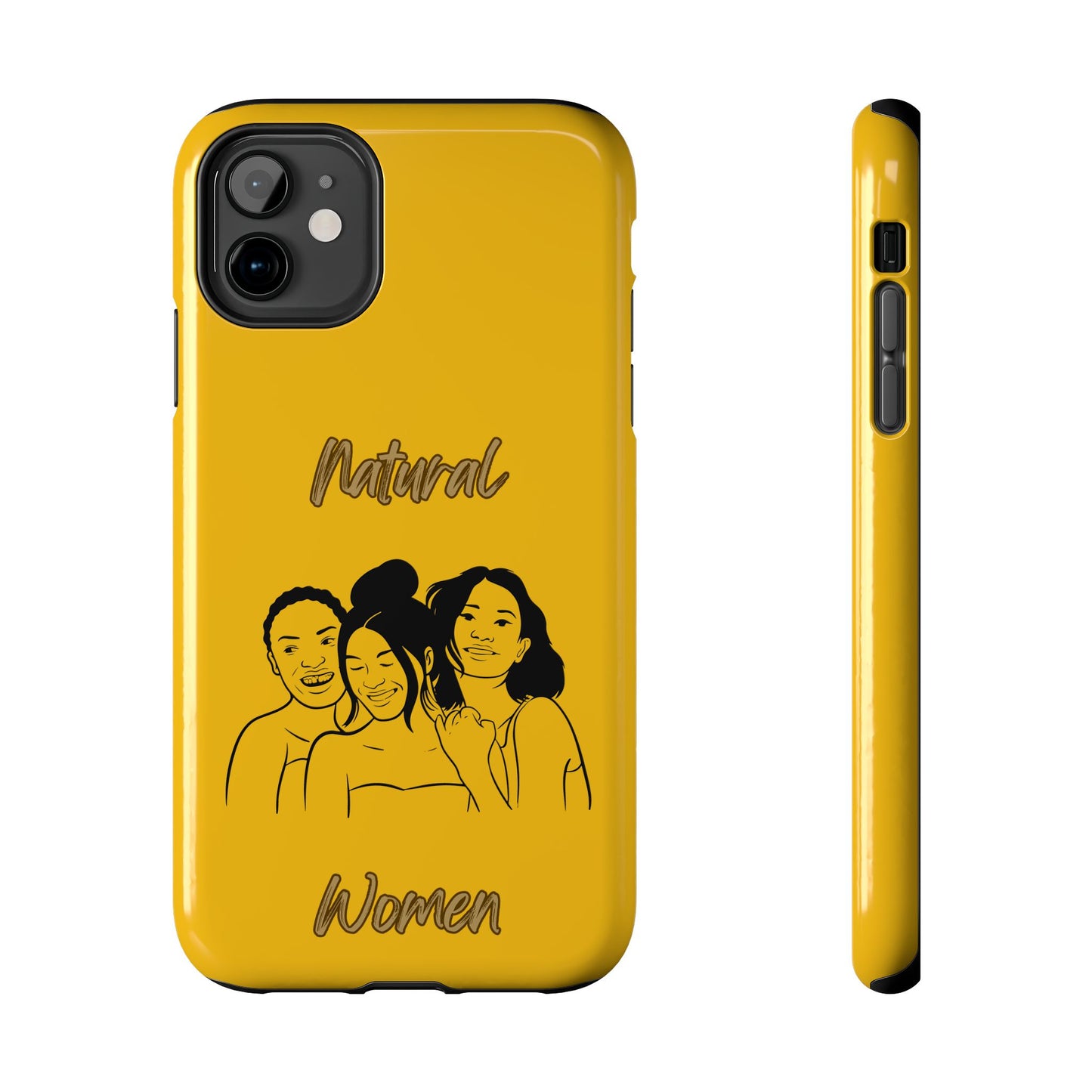 Natural Women Laughing Friends (BL)Tough Phone Cases YELLOW