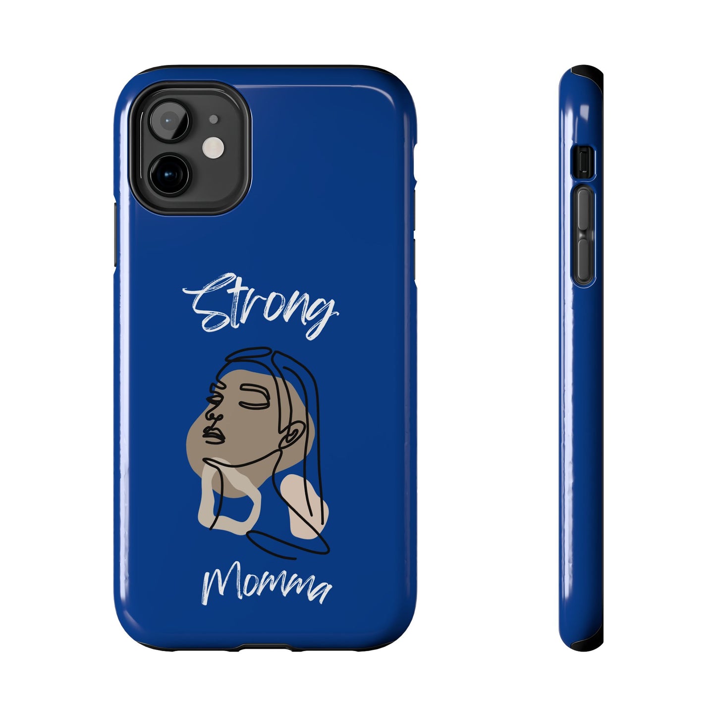 Strong Momma (WL) Tough Phone Cases DARK BLUE