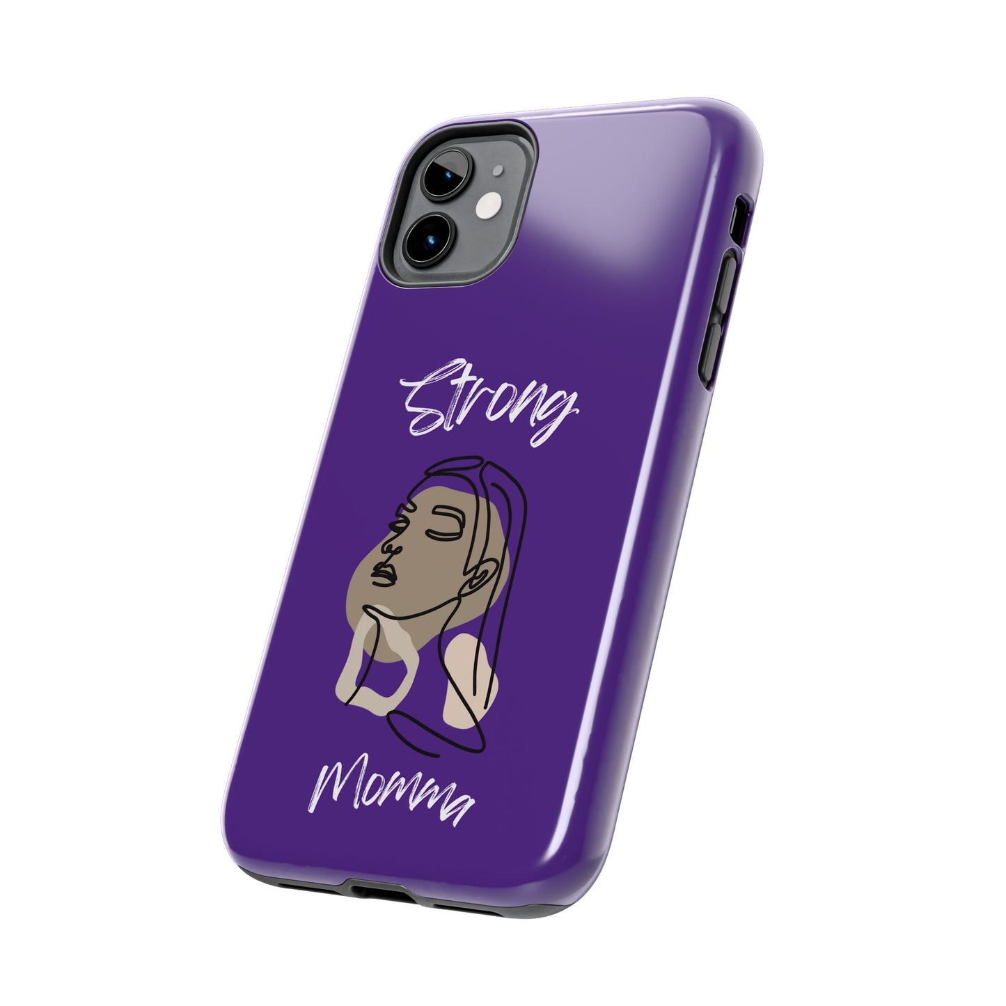Strong Momma (WL) Tough Phone Cases PURPLE