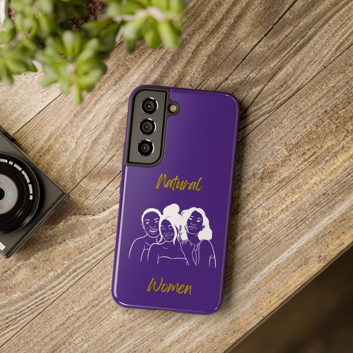 Natural Women Laughing Friends (WL)Tough Phone Cases PURPLE