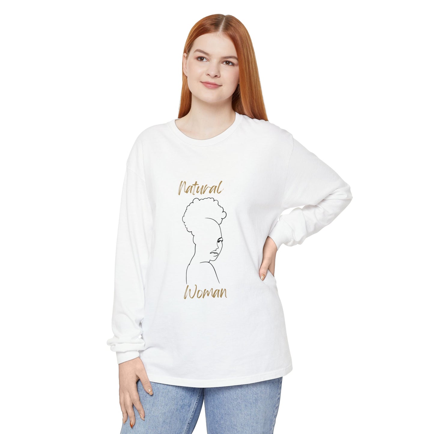 Natural Woman Twist Afro (BL) Long Sleeve T-Shirt