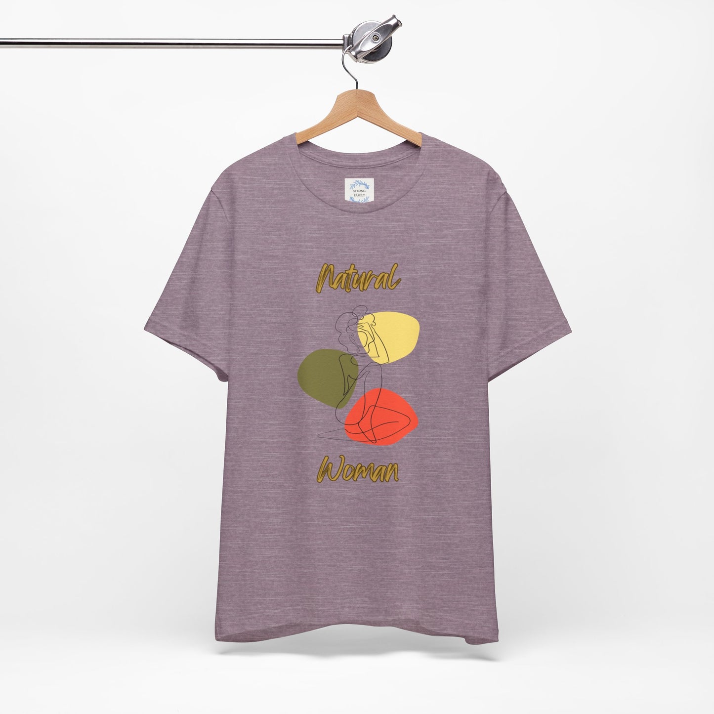 Natural Woman Colorful Pose (BL) Short Sleeve T-Shirt