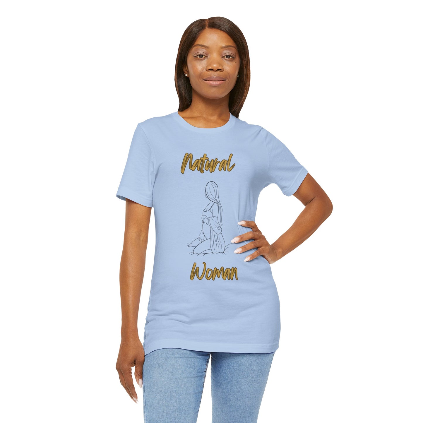 Natural Woman Expecting (BL) Short Sleeve T-Shirt