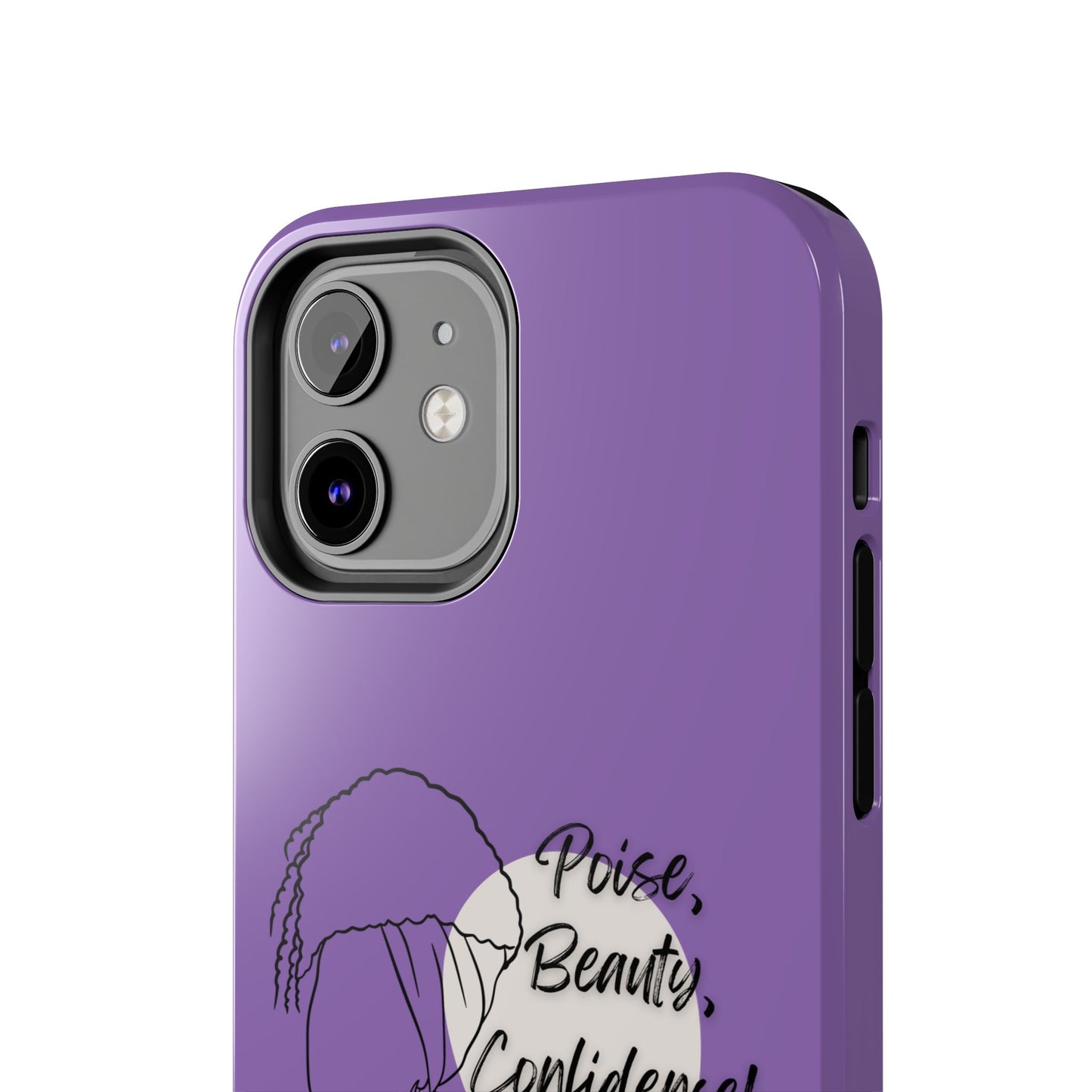 Natural Woman Puff (BL)Tough Phone Cases LIGHT PURPLE