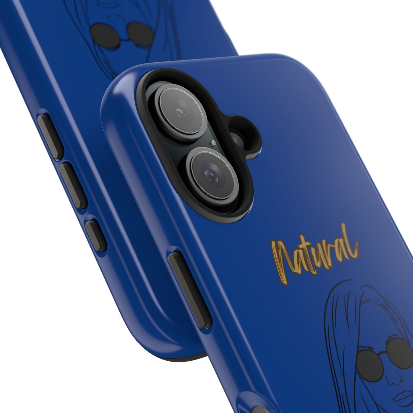 Natural Woman Shades (BL)Tough Phone Cases DARK BLUE
