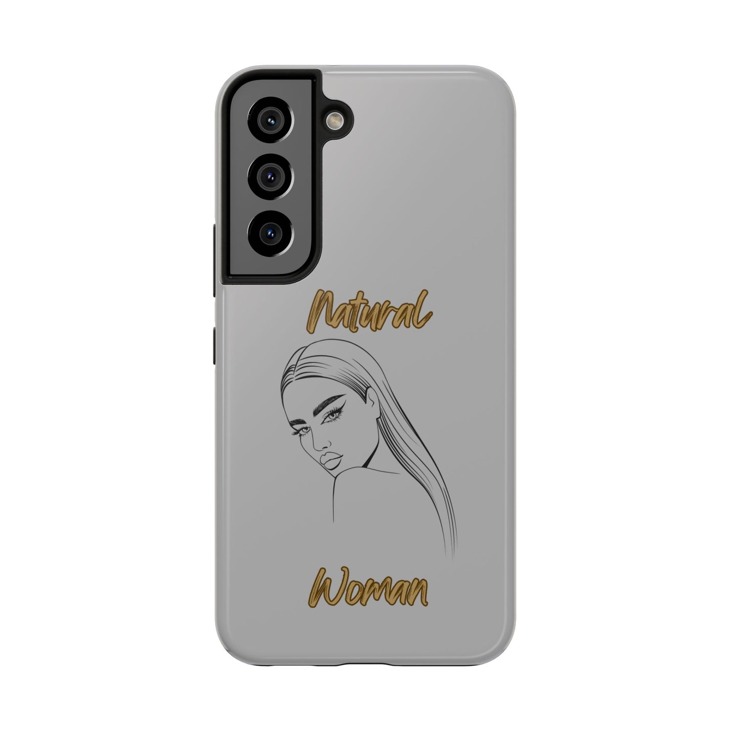 Natural Woman The Stare (BL)Tough Phone Cases LIGHT GREY