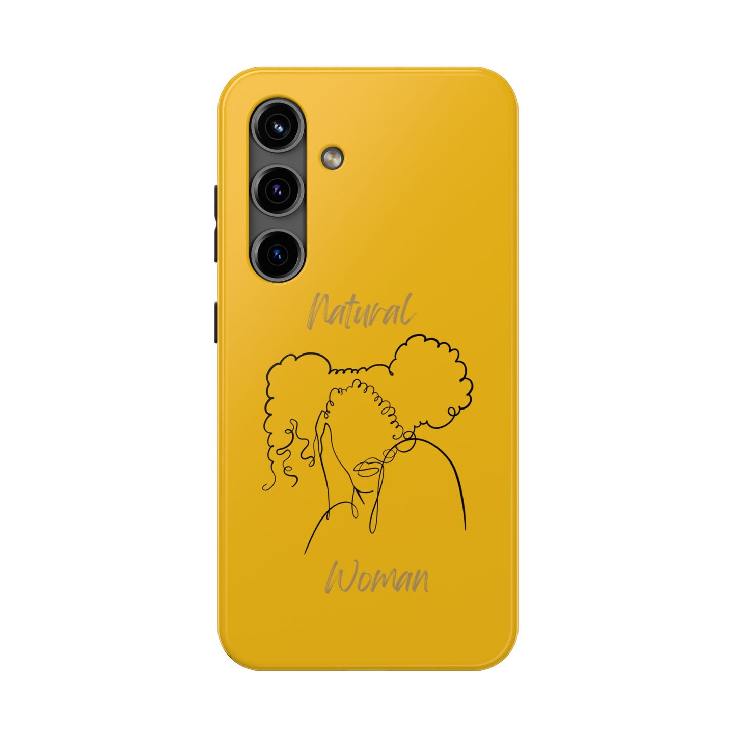 Natural Woman Twin Puffs (BL) Tough Phone Cases YELLOW