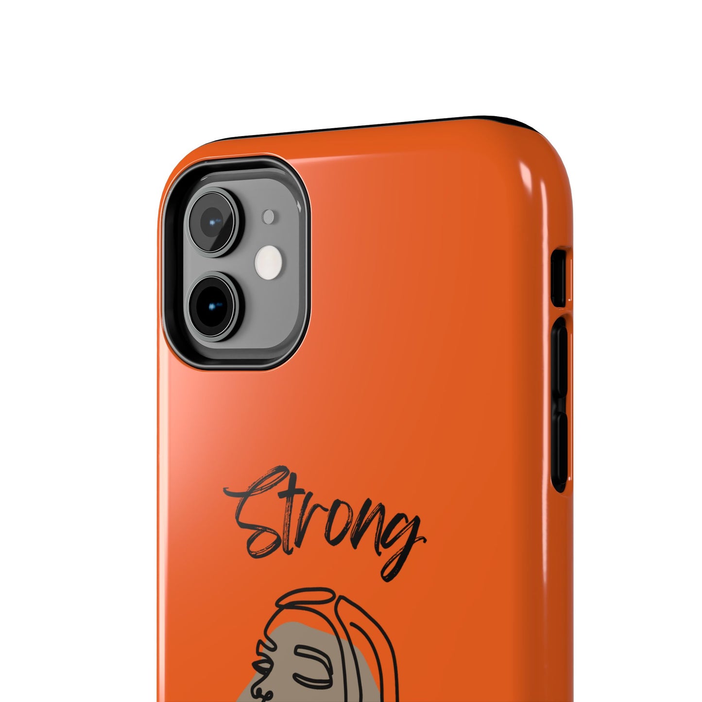 STRONG MOMMA Samsung Galaxy Tough Phone Cases (BL) Orange