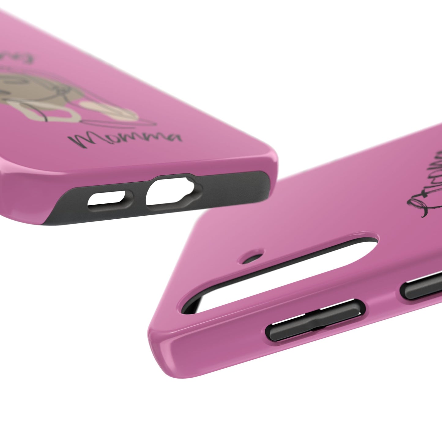 STRONG MOMMA Samsung Galaxy Tough Phone Cases (BL) Light Pink