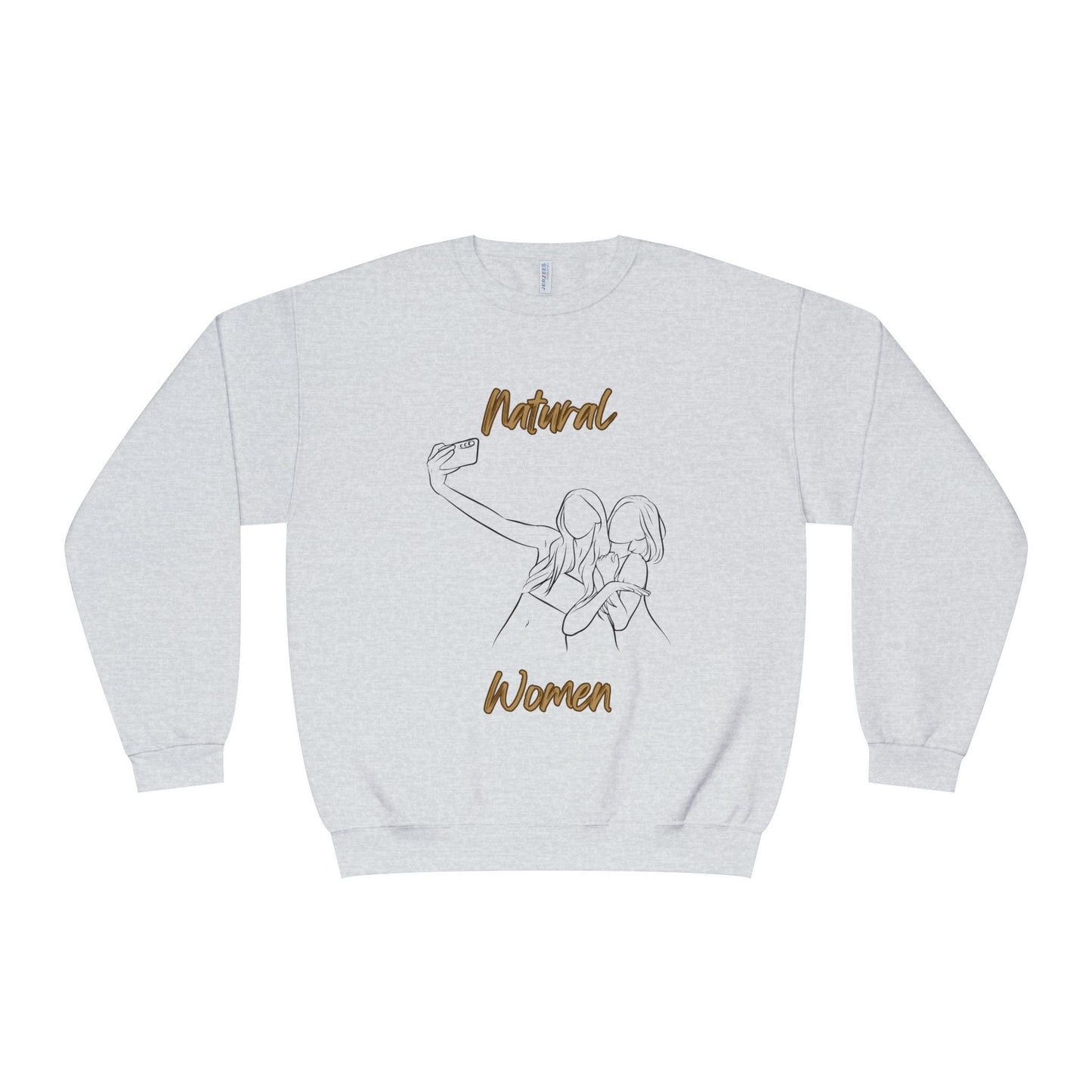 Natural Women Friends Selfie (BL) Crewneck Sweatshirt
