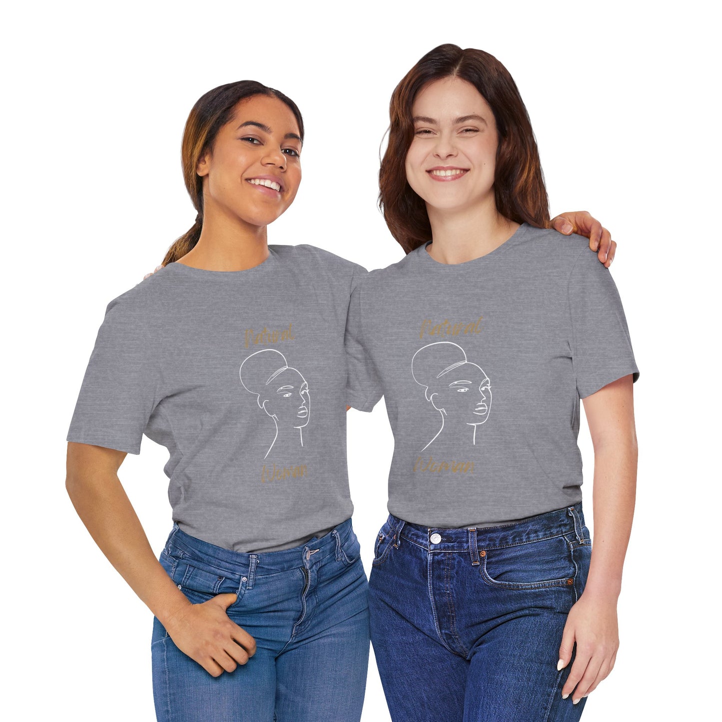 Natural Woman Hair Up (WL) Short Sleeve T-Shirt