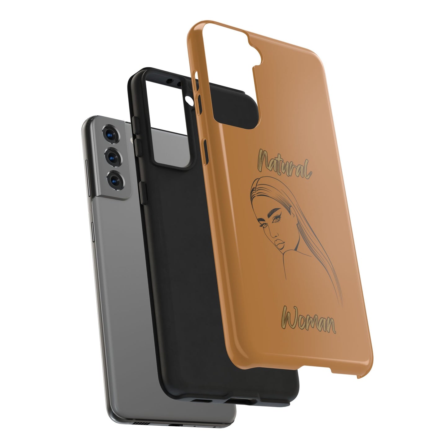 Natural Woman The Stare (BL)Tough Phone Cases LIGHT BROWN