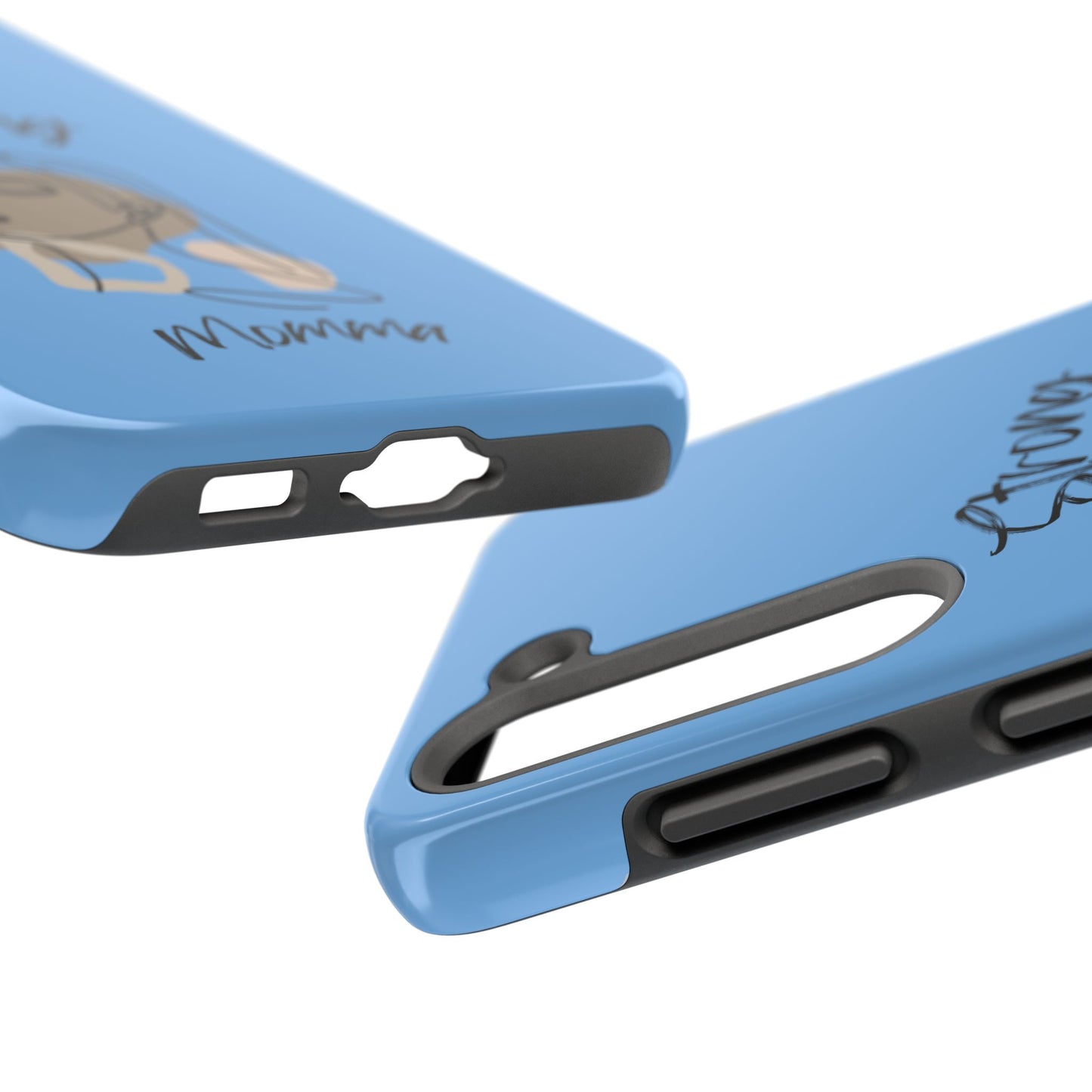 STRONG MOMMA Samsung Galaxy Tough Phone Cases (BL) Light Blue