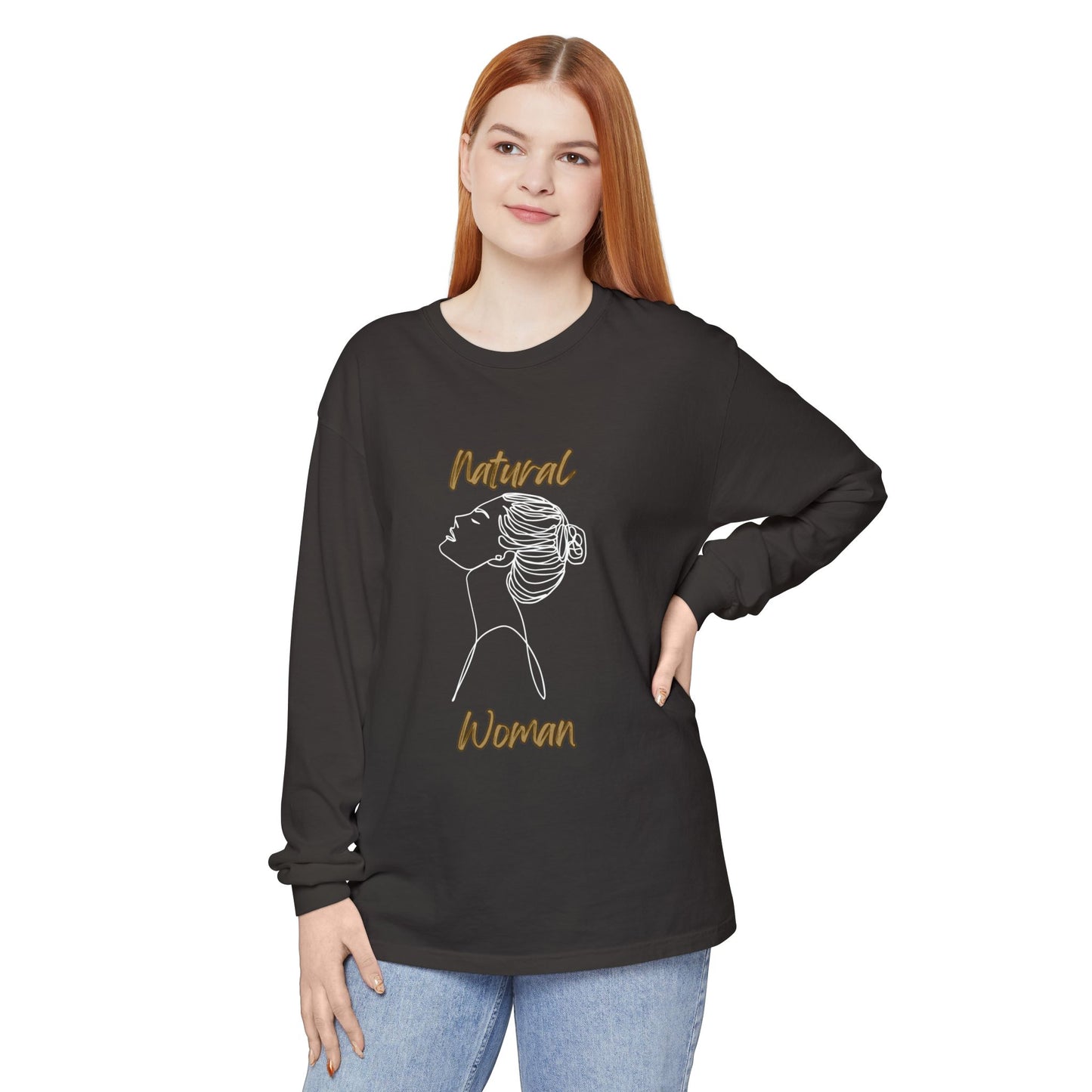 Natural Woman Wet Bun (WL) Long Sleeve T-Shirt