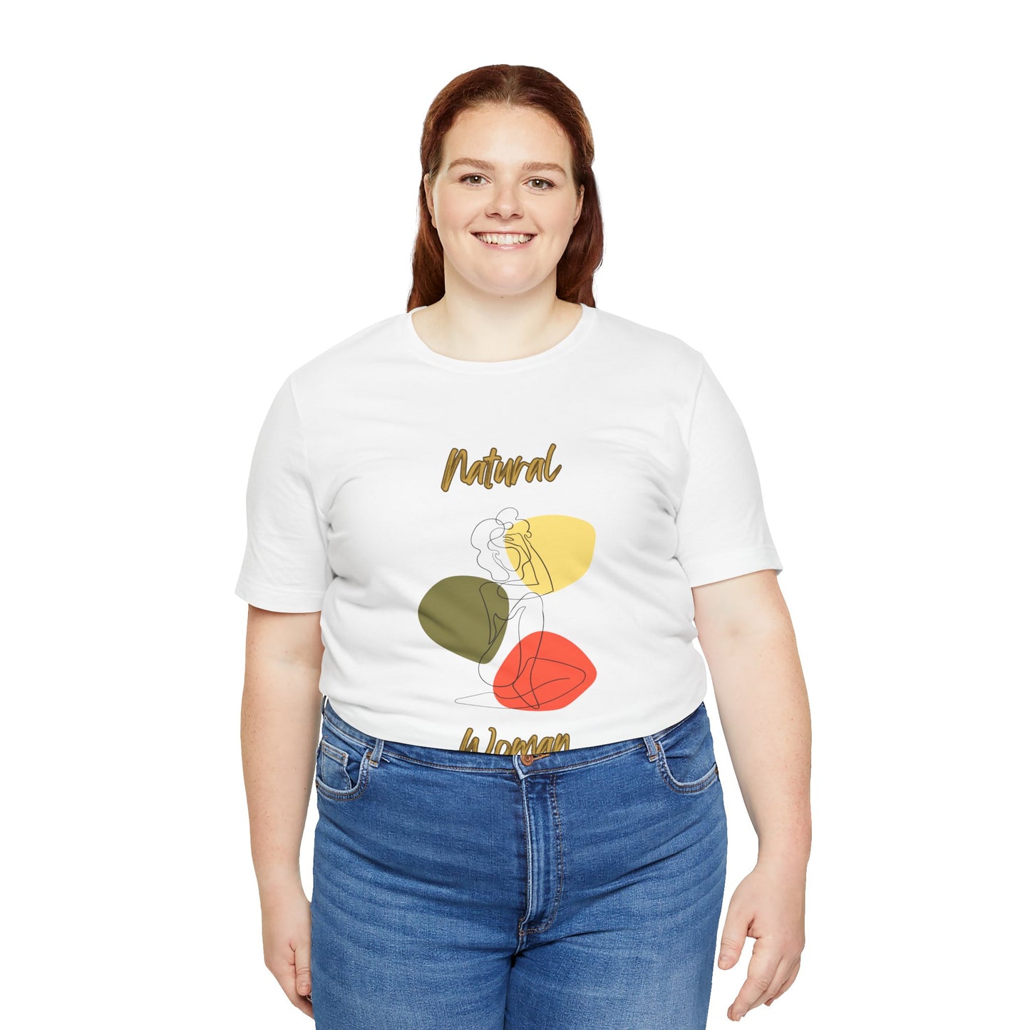 Natural Woman Colorful Pose (BL) Short Sleeve T-Shirt