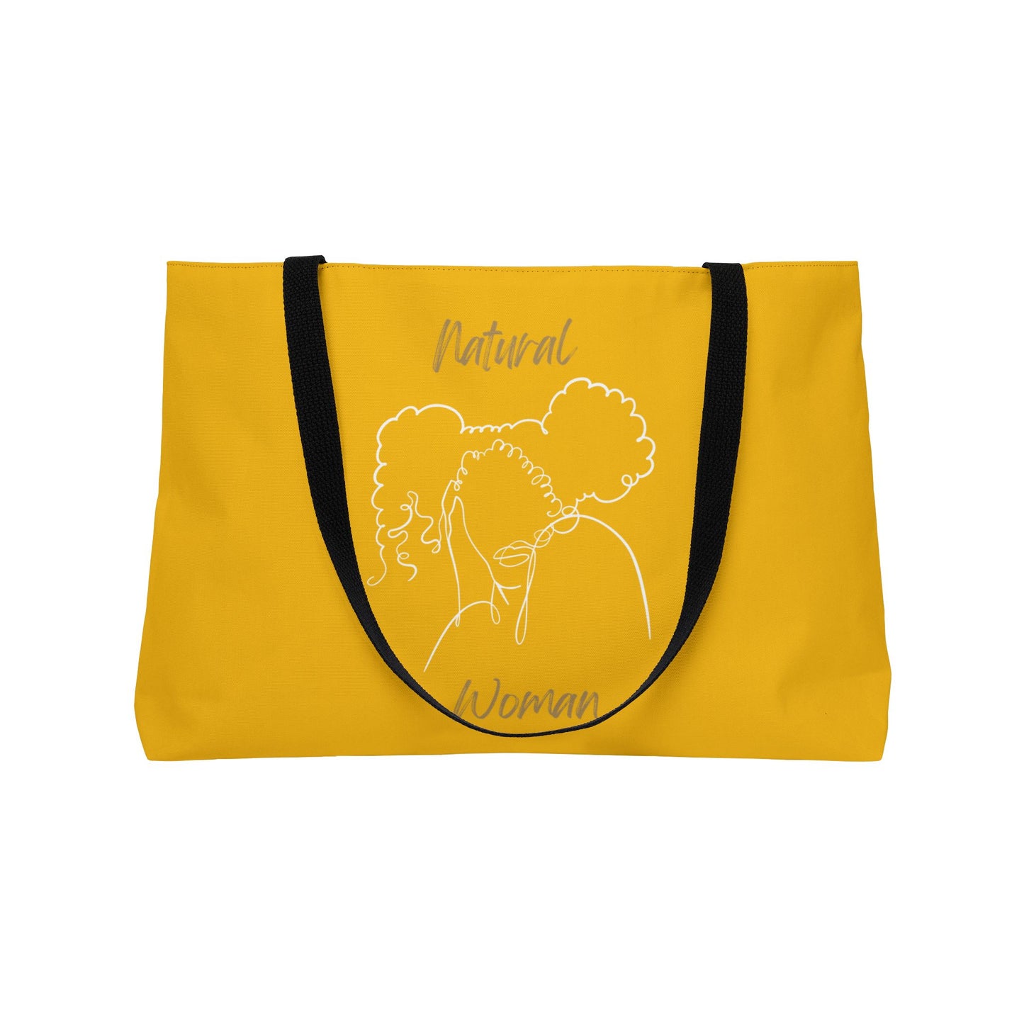 Natural Woman Twin Puffs (WL) Weekender Tote Bag YELLOW