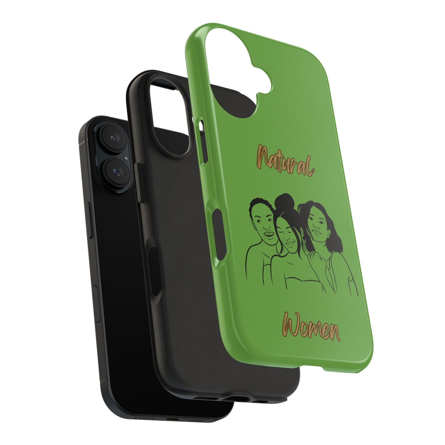 Natural Women Laughing Friends (BL)Tough Phone Cases GREEN