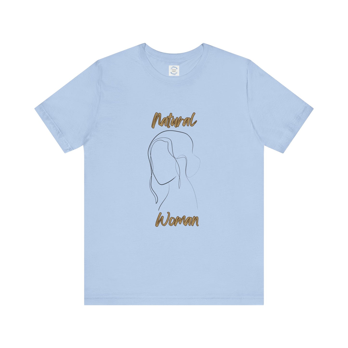 Natural Woman Hanging hair (BL) Short Sleeve T-Shirt