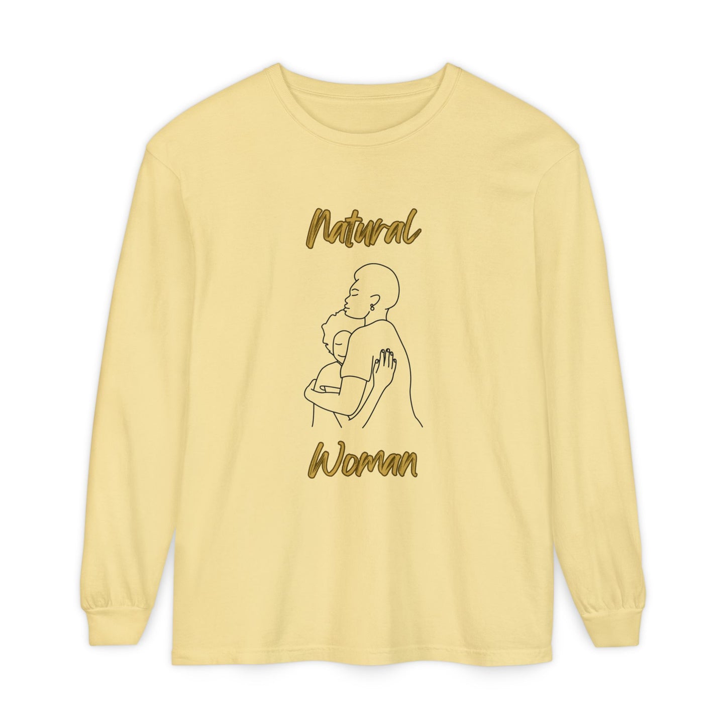 Natural Woman Safe With Momma (BL) Long Sleeve T-Shirt