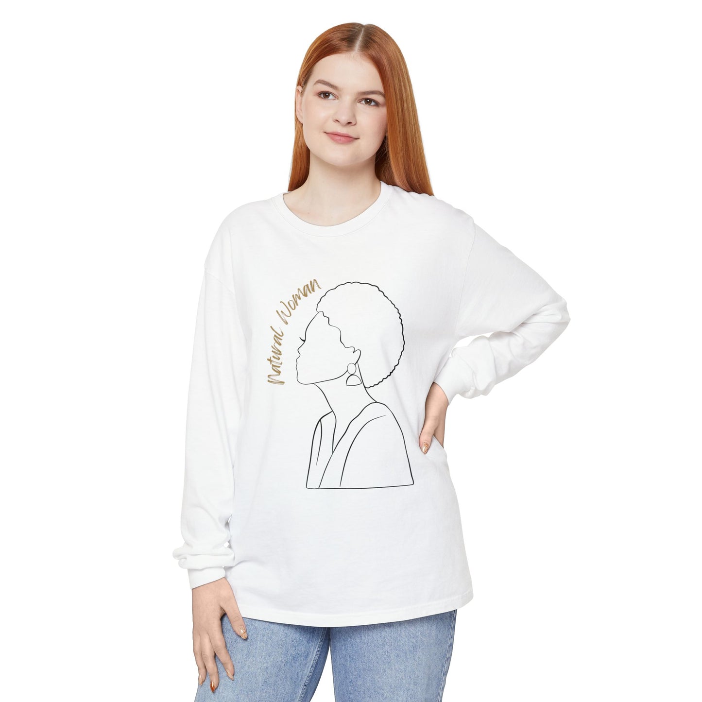 Natural Woman Sm Fro (BL) Long Sleeve T-Shirt