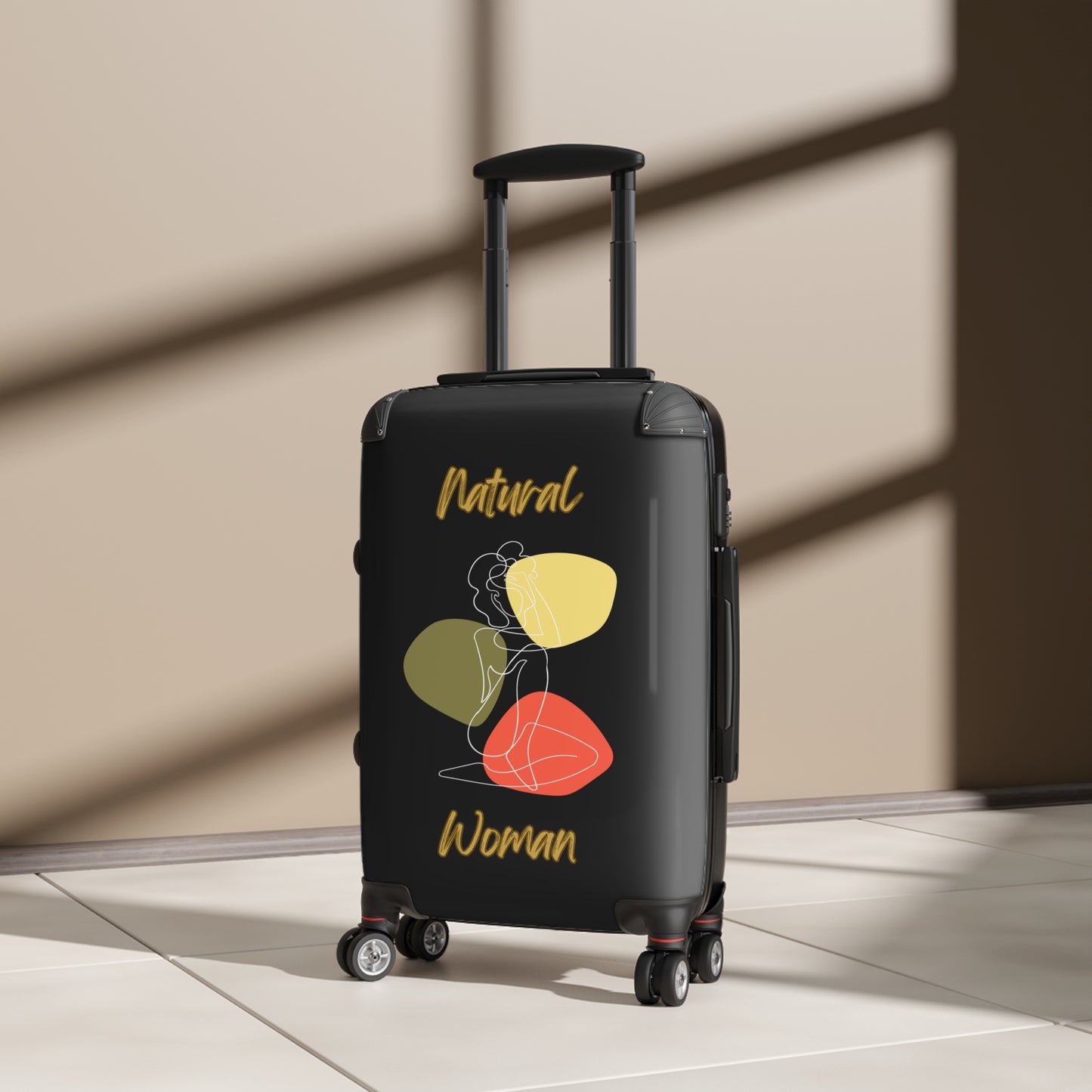 Natural Woman Colorful Pose (WL) Suitcase BLACK