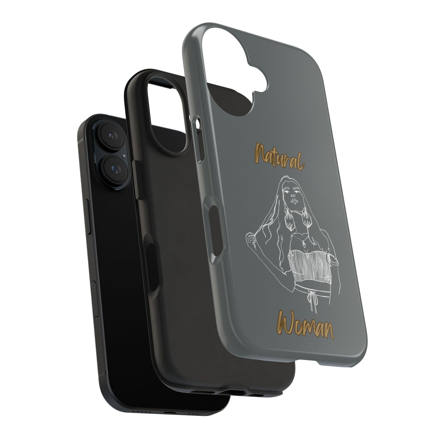 Natural Woman Thinking (WL)Tough Phone Cases DARK GREY