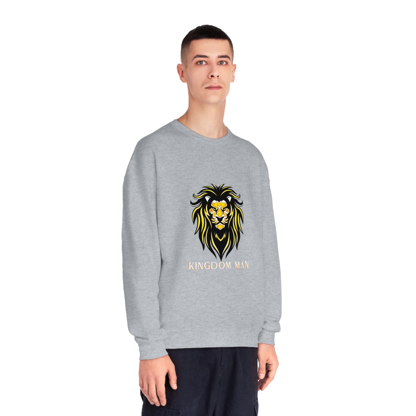 Kingdom Man (White/Gold) Crewneck Sweatshirt