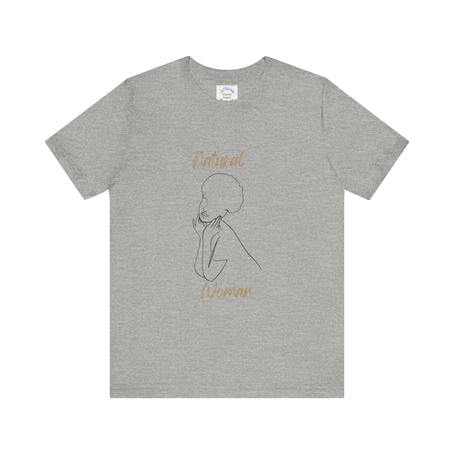Natural Woman Cute Afro (BL) Short Sleeve T-Shirt