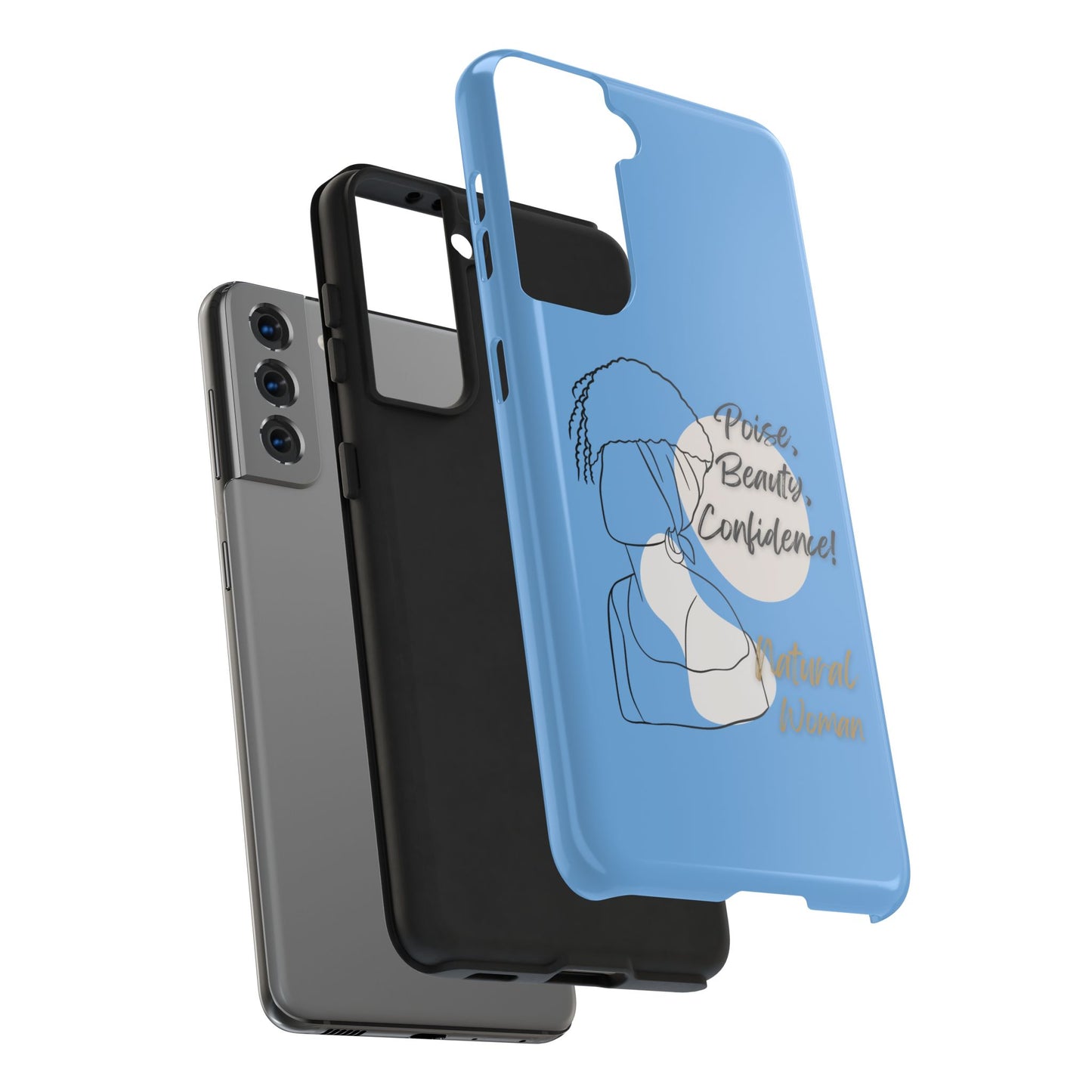 Natural Woman Puff (BL)Tough Phone Cases LIGHT BLUE