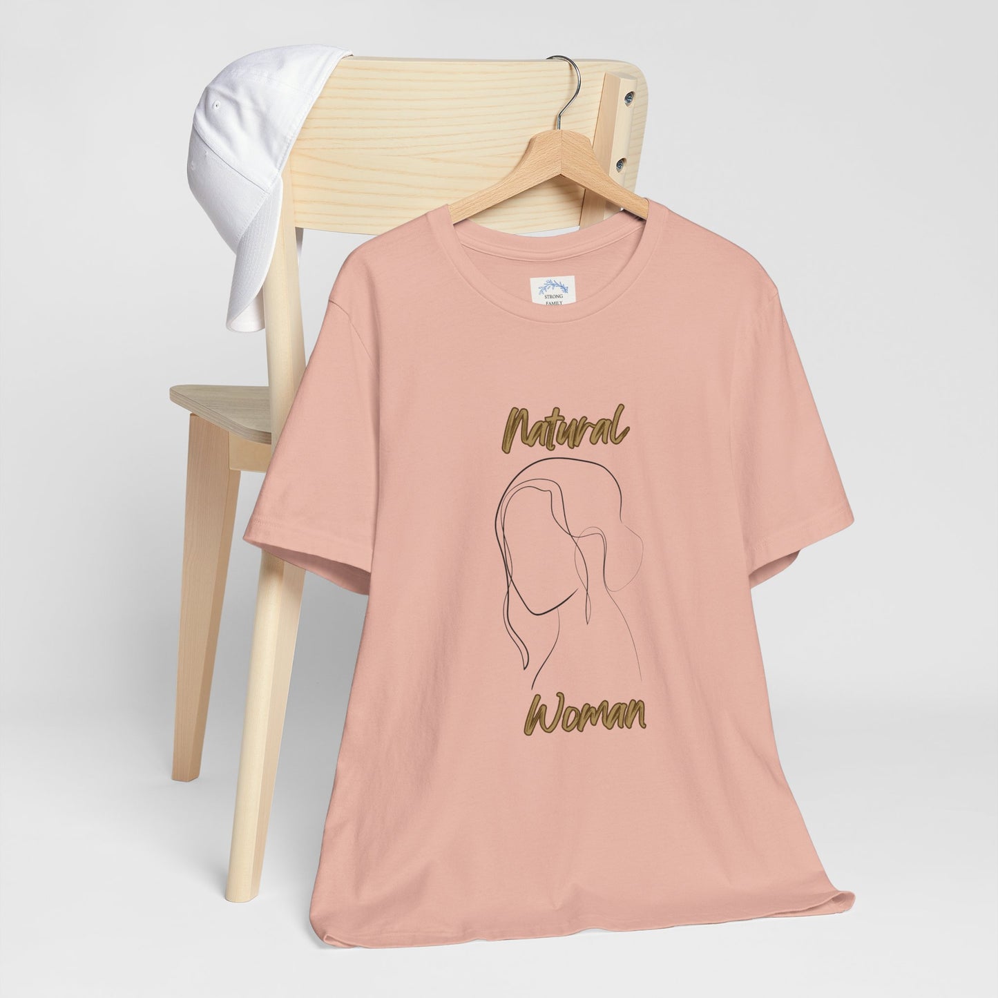 Natural Woman Hanging hair (BL) Short Sleeve T-Shirt