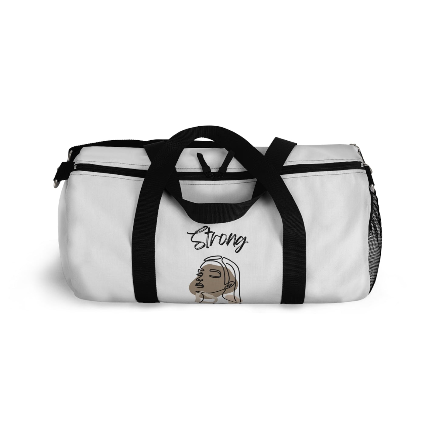 Strong Momma (BL) Duffel Bag WHITE