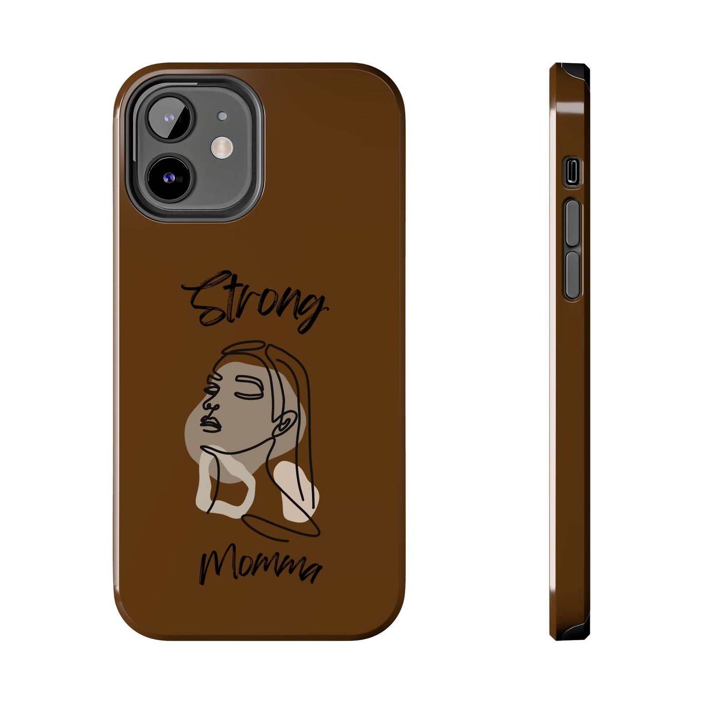 STRONG MOMMA Samsung Galaxy Tough Phone Cases (BL) Brown