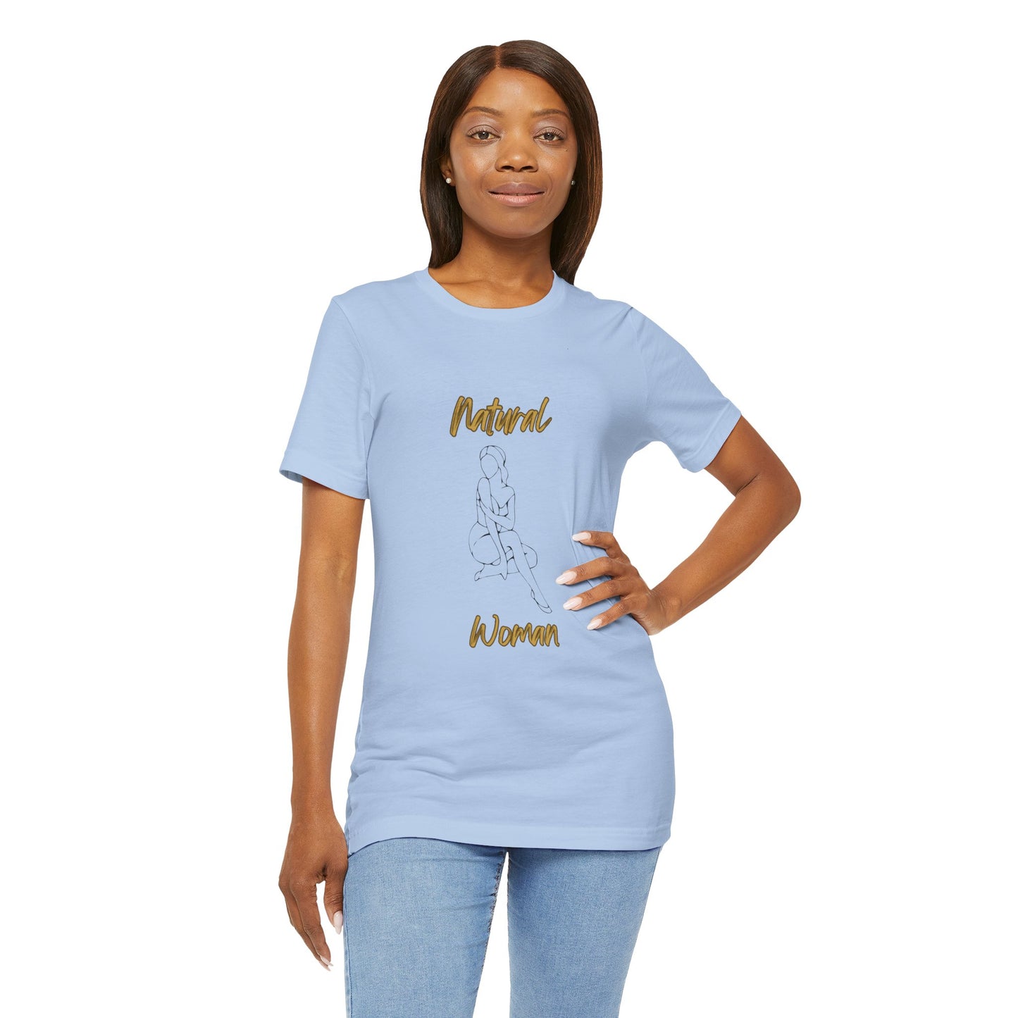 Natural Woman Shoulder Action (BL) Short Sleeve T-Shirt