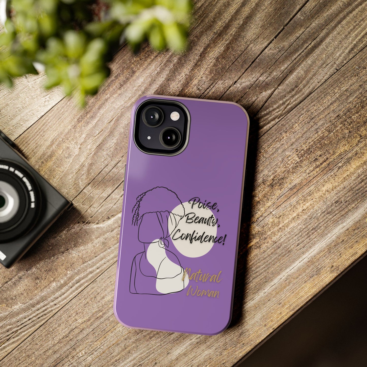 Natural Woman Puff (BL)Tough Phone Cases LIGHT PURPLE