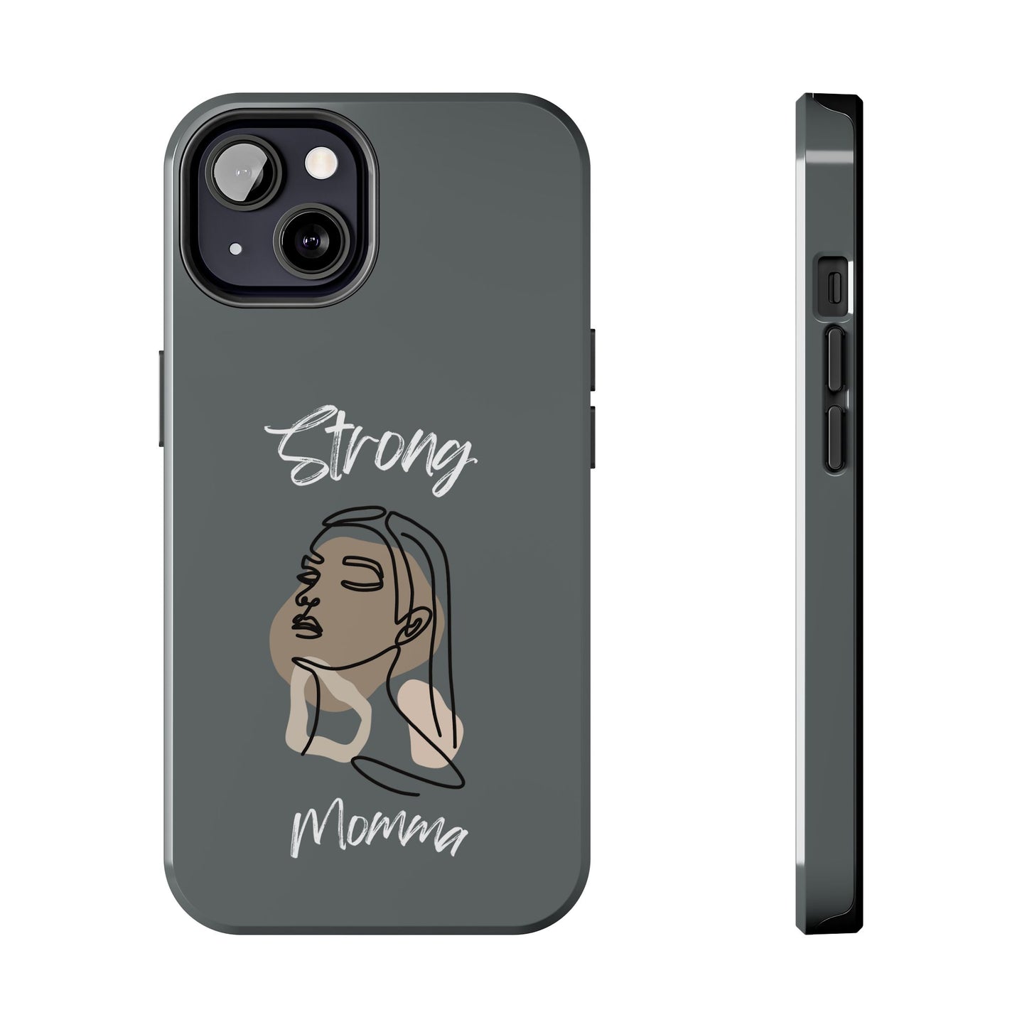 Strong Momma (WL) Tough Phone Cases DARK GREY