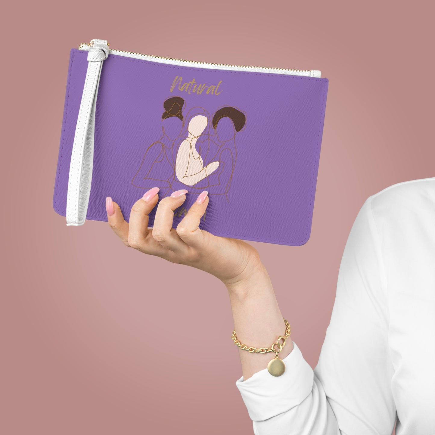 Natural Women Friends Clutch Bag LIGHT PURPLE