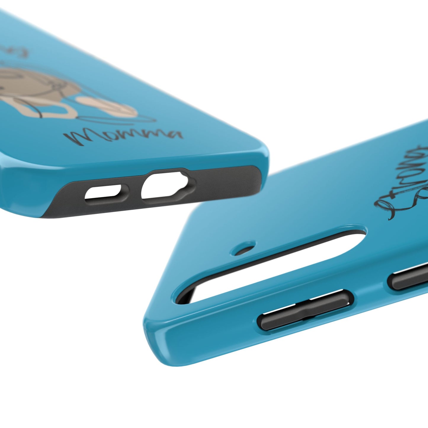 STRONG MOMMA Samsung Galaxy Tough Phone Cases (BL) Turquoise