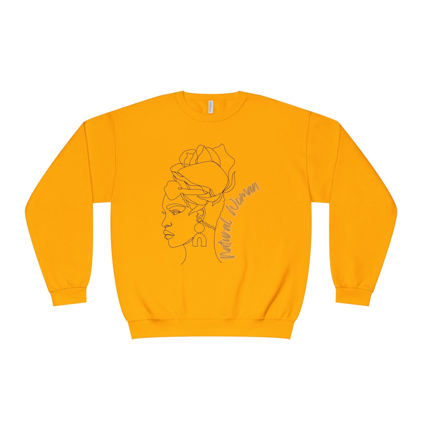 Natural Woman Flower Wrap (BL) Crewneck Sweatshirt